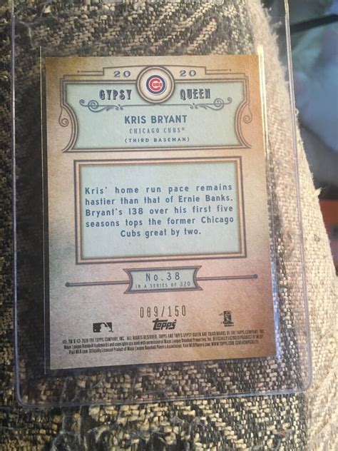 2020 Gypsy Queen KRIS BRYANT Blue Refractor 099 150 MINT CUBS EBay