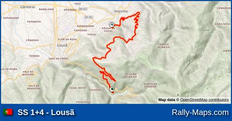 Ss Lous Stage Map Rally De Portugal Wrc Rally Maps