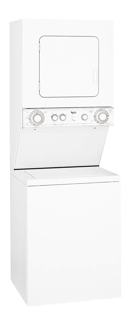 Whirlpool Lte5243dq 24 Thin Twin Electric Laundry Center With 5