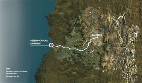 Rio Maipo mapa y todo lo que desconoce sobre él