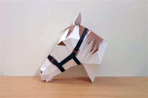 Diy Horse Trophy 3d Papercraft By Paper Amaze Thehungryjpeg