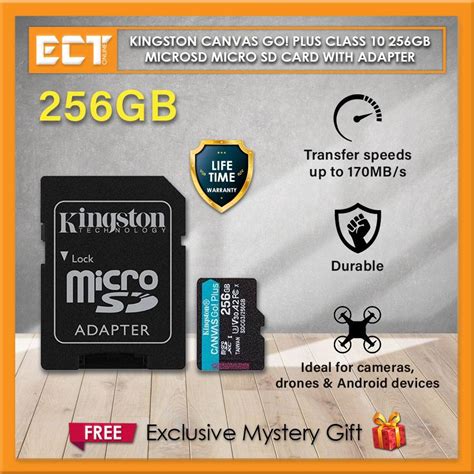 Kingston Canvas GO Plus Class 10 64GB 128GB 256GB MicroSD Micro SD