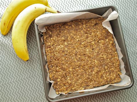 Healthy Banana Bars Recipe