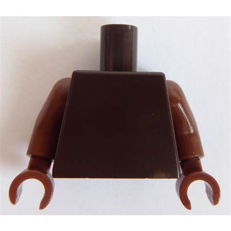 LEGO Undecorated Torso With Reddish Brown Hands And Arms 76382 88585