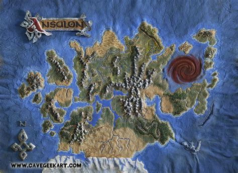 Cave Geek Art's Ansalon Map - Dragonlance Nexus