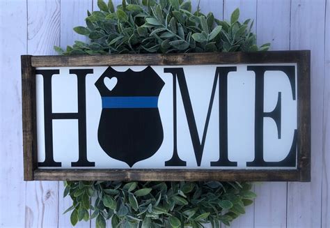 Farmhouse Wall Decor Farmhouse Signs Home Decor Gift Police Officer ...