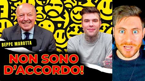 Inter News Reaction A Marotta E Fedez Serve Una Rivoluzione Youtube