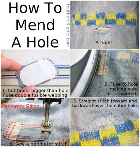 Sewing 101 How To Mend A Hole Heather Handmade Sewing Basics