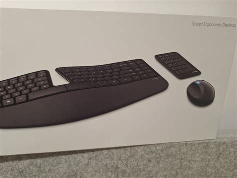 Microsoft L5v 00006 Sculpt Ergonomic Wireless Desktop Keyboard Number Pad Ebay