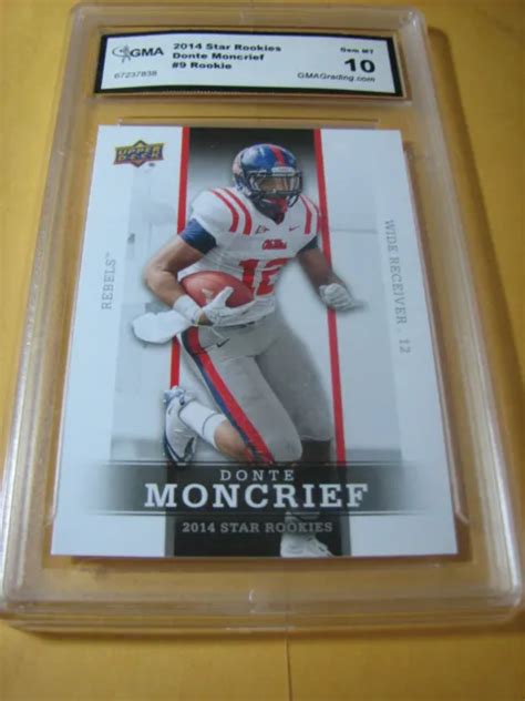 DONTE MONCRIEF COLTS 2014 Upper Deck Star Rookies Rc 9 Grade 10 EUR