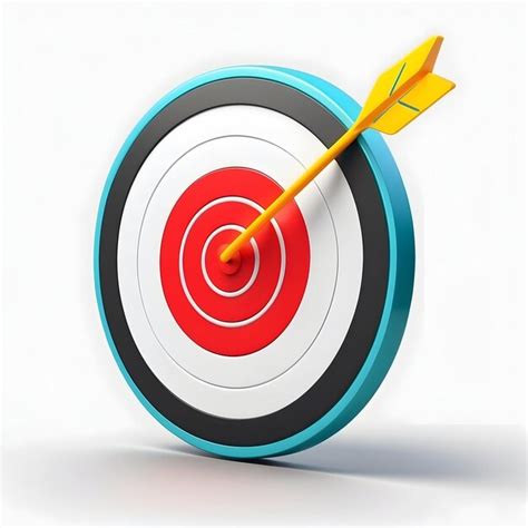 Premium Photo Bullseye Icon Target Goal Success Aim Direct Hit