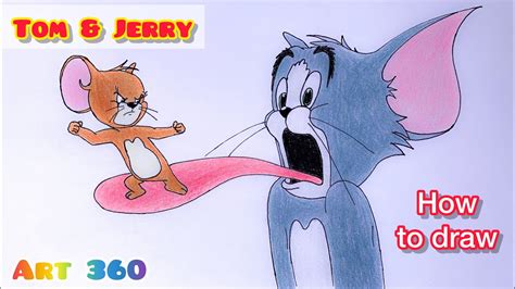 How to draw Tom and Jerry Wie zeichnet man Tom und Jerry Как