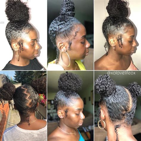 Hairstyles for natural hair buns | hairstyles6g