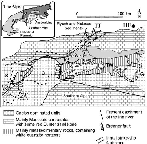 Geological Sketch Map Of The Eastern Alps With The Sample Localities