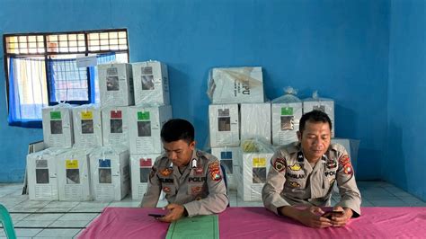 Pasca Pemungutan Suara Pemilu Polres Mamasa Terus Lakukan Pengawlan