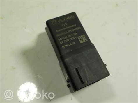 9803299780 Citroen C4 Cactus Glow Plug Pre Heat Relay 27 06 RRR