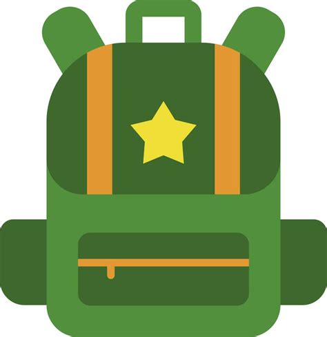 Backpack Flat Icon Vector Art At Vecteezy