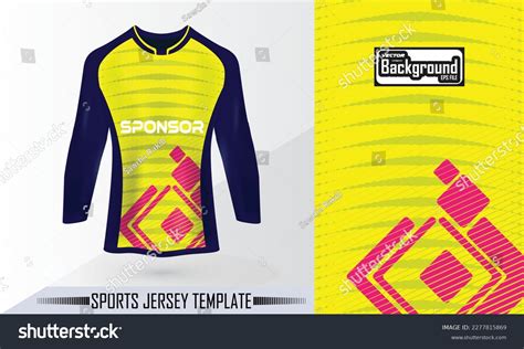 Sublimation Soccer Jersey Design Mockup View Stock Vector (Royalty Free ...