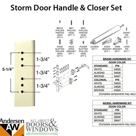 Andersen Emco Storm Door Hardware Kit