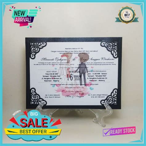 Jual Cover Undangan Papercut 067A Undangan Pernikahan Ulang Tahun