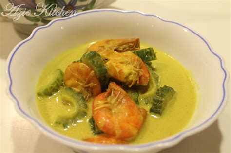 Hmmmm Sedap Nyer Masak Lemak Udang Dan Peria Katak Azie Kitchen