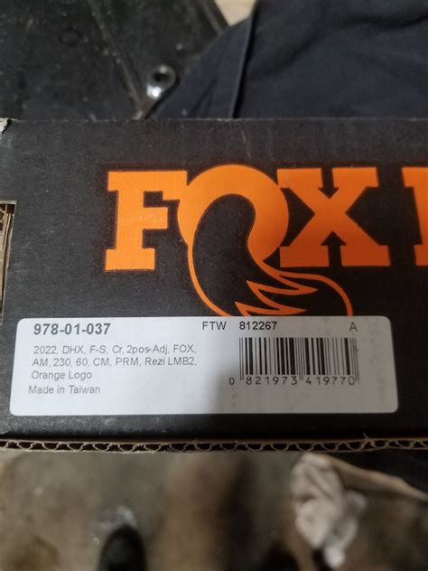 2022 Fox Dhx For Sale