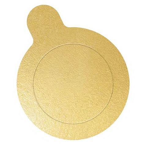 Base Laminada Para Doces Redonda Premium Nº10 Ouro Pct C 25 As