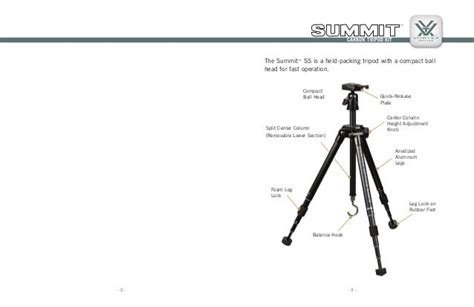 Instructions | Vortex Summit SS Tripod