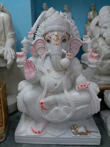 Multicolor Marble Lord Ganesha Statue At Rs 28000 In Jaipur ID