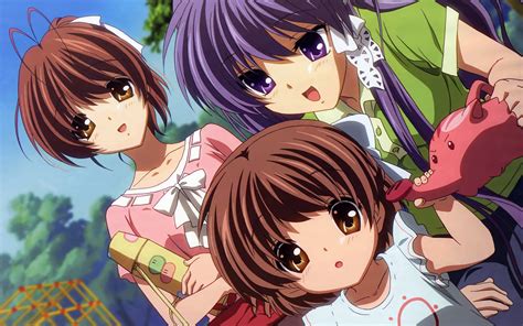 Download Kyou Fujibayashi Ushio Okazaki Nagisa Furukawa Anime Clannad Hd Wallpaper