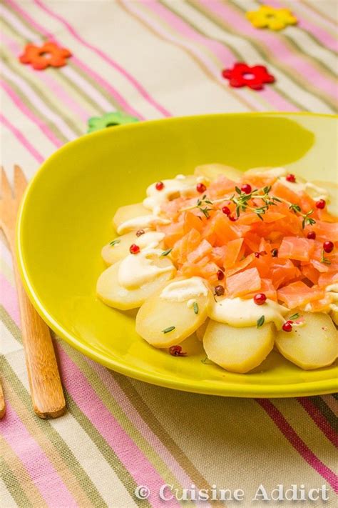 Salade de Pommes de Terre Princesse Amandine au Saumon fumé Sauce