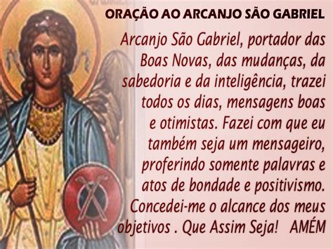 Totus Tuus Oração Ao Arcanjo São Gabriel