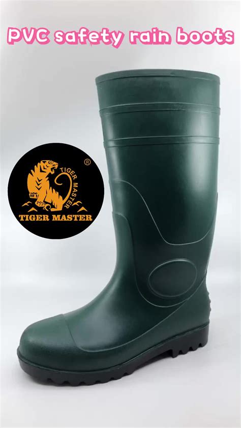 Ce Approved Steel Toe Cap Pvc Safety Gum Boots For Work Buy Oil