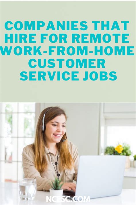 Companies That Hire For Remote Work From Home Customer Service Jobs