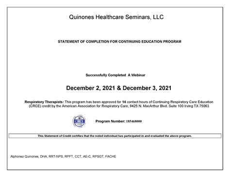 New Nps Certificate Template Dates Qhc Seminars