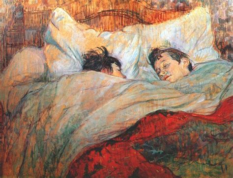 Henri De Toulouse Lautrec In Bed 1893 A Letto Oil On Cardboard