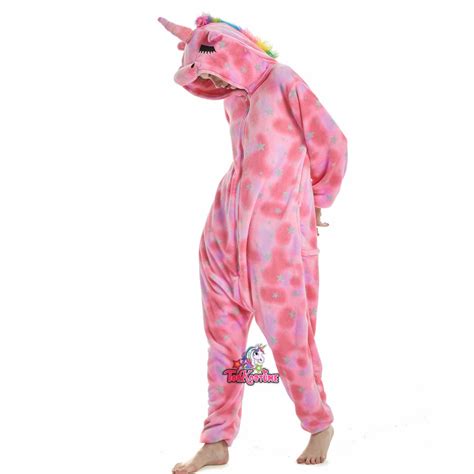 Rosa Traum Einhorn Kostüm Jumpsuit Tier Pyjamas Onesie Topkostueme