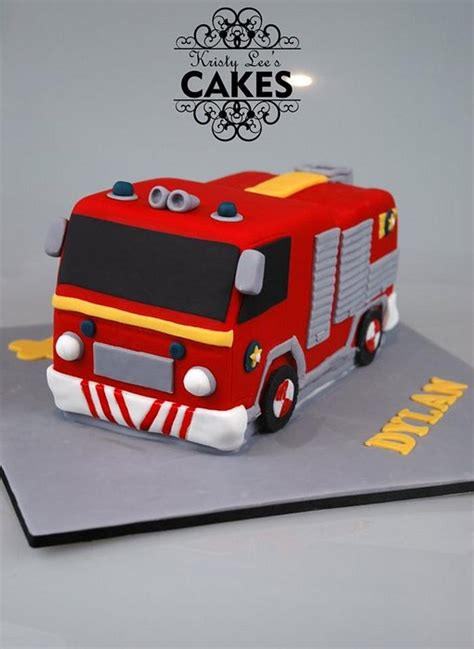 Fireman Sam Fire Engine Cake Decorated Cake By Kristy Cakesdecor