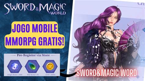 Sword Magic Word NOVO JOGO MMORPG NFT GRÁTIS MOBILE EM PRÉ REGISTRO