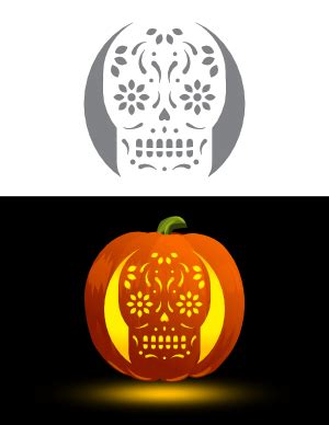 Free Printable Skull Pumpkin Stencils | Page 3