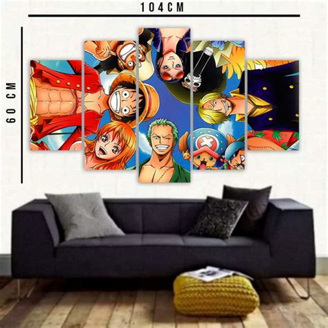 Quadros Decorativo X Anime One Piece Mosaico Pcs Elo