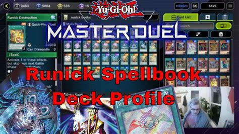 Yugioh Master Duel Runick Spellbooks Deck Profile Youtube