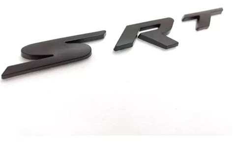 Emblema Srt Dodge Challenger Charger Ram Autoadherible Negro MercadoLibre