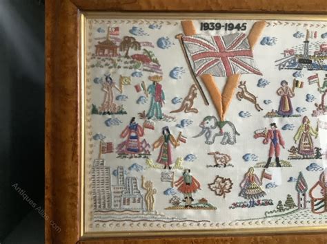 Antiques Atlas Commemorative Tapestry Of Ww2 1945 As777a085 Ww2 Sampler