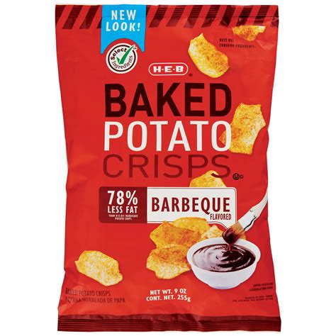 H E B Baked Potato Crisps Barbeque Shop Chips At H E B