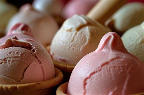 Premium Photo Classic Neapolitan Ice Cream Trio Scoops In Waffle Cone