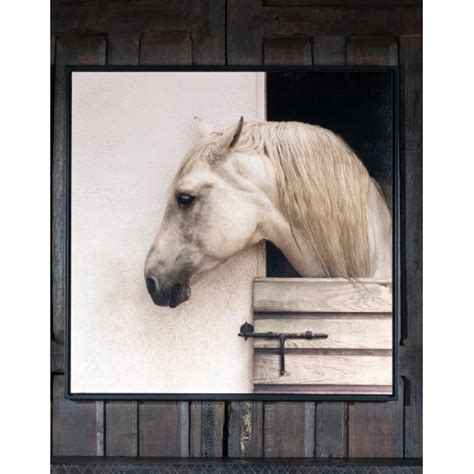 Horse Stable Framed Print - Equestrian Art