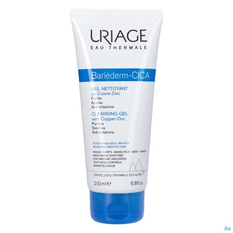 URIAGE BARIEDERM CICA GEL NETTOYANT CUIVRE ZINC 200 ML Soins