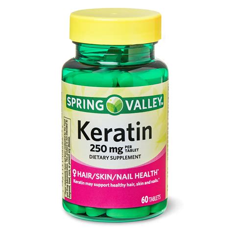 Spring Valley Keratin Tablets, 250 mg, 60 Ct - Walmart.com - Walmart.com