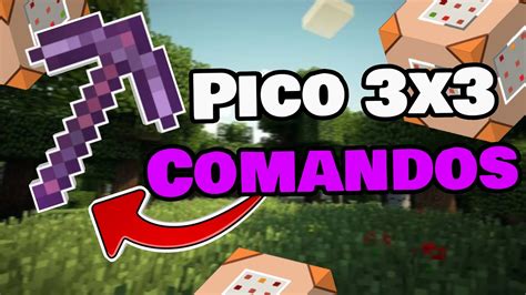 Como Hacer Un Pico 3x3 Con Comandos En Minecraft Bedrock 1 18 YouTube